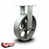 Service Caster 10'' Extra Heavy Duty Semi Steel Cast Iron Wheel Rigid Top Plate Caster CRAN-SCC-KP92R1030-SSR